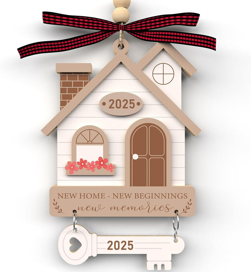 House Warming Gifts New Home - Housewarming Gifts for New House - Housewarming Gift Presents for Women, Couple - New House New Beginning -New House Owners Gift Ideas - Wooden Home Ornament 2025