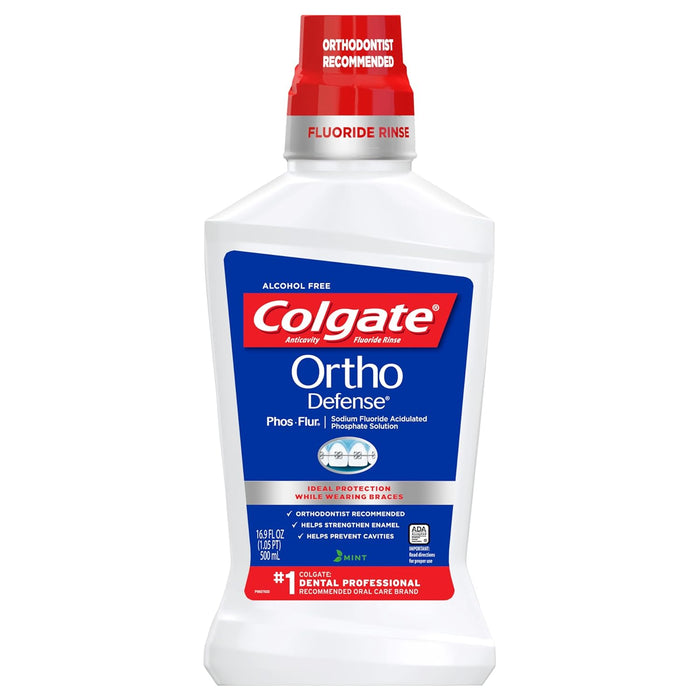 Colgate Peroxyl Antiseptic Mouthwash and Mouth Sore Rinse, 1.5% Hydrogen Peroxide, Mild Mint - 500ml, 16.9 Fluid Ounces