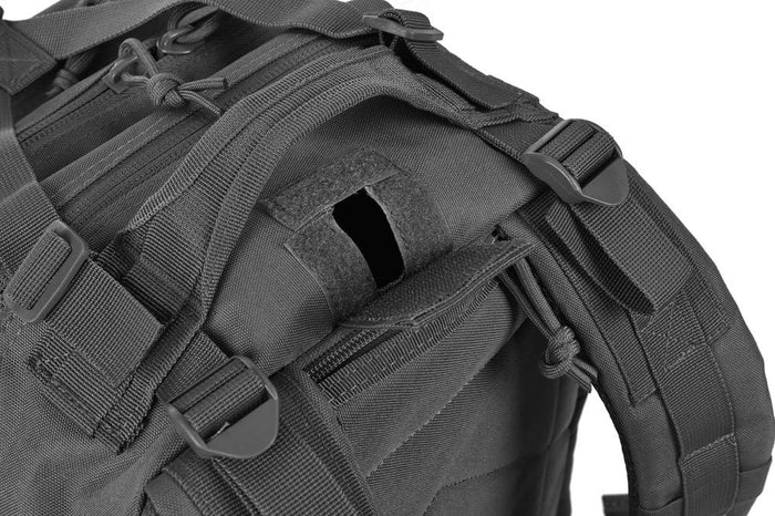 Military Tactical Backpack,Small Army Assault Pack Molle Bug Out Bag Backpacks Rucksack Daypack with Tactical US Flag Patch Black