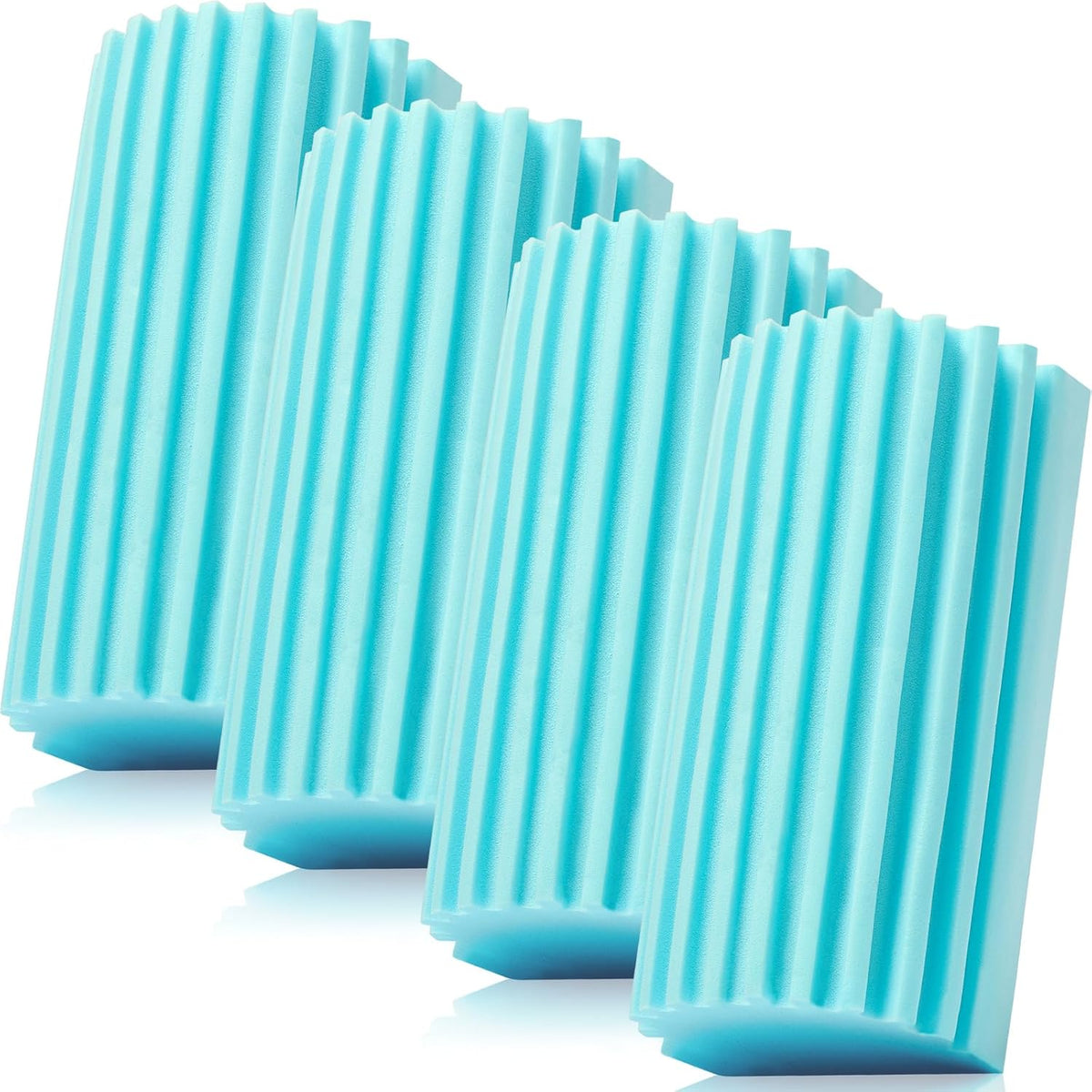 8 Pack Damp Dusting Sponge Duster, Grey Dust Cleaning Sponge, Reusable Household Cleaning Sponge Tool for Blinds, floorboards, Fan Blades, Vents, Glass, Railings, Mirrors