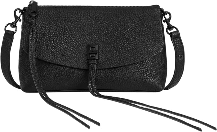 Rebecca Minkoff Darren Top Zip Crossbody Bag, Women's Leather Shoulder Handbag Purse