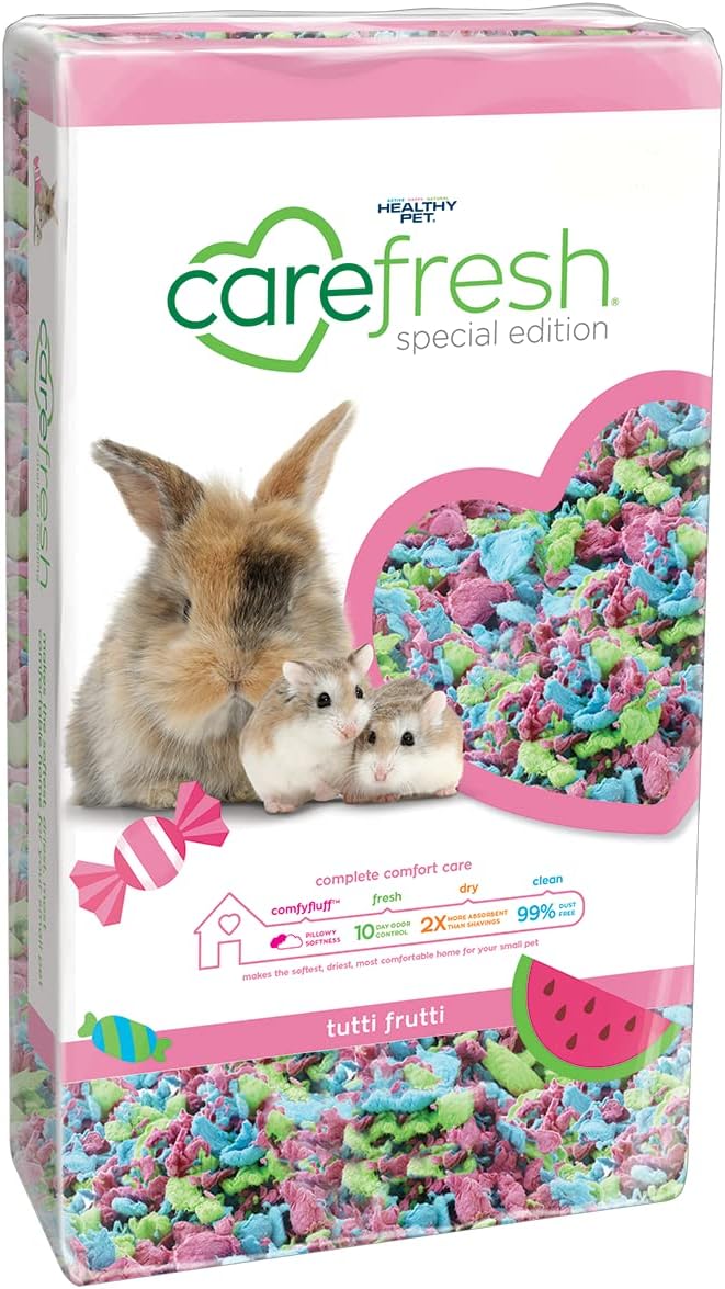 Carefresh 99% Dust-Free Natural Paper Small Pet Bedding with Odor Control, 60 L