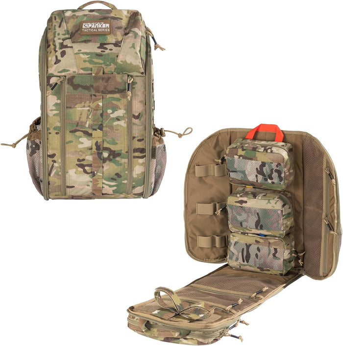 EXCELLENT ELITE SPANKER Medical Backpack Tactical Knapsack Outdoor Rucksack Camping Survival First Aid Backpack（Grey）
