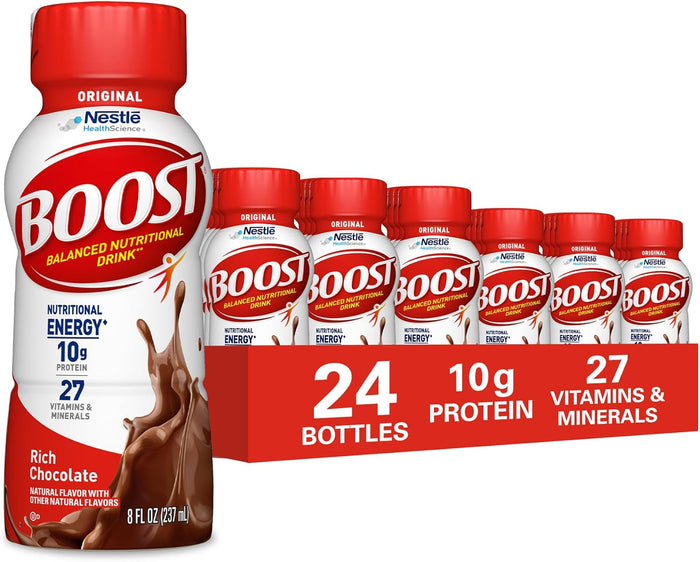 BOOST Original Ready to Drink Nutritional Drink, Creamy Strawberry, 8 fl oz (Pack of 24)