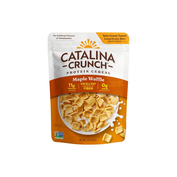 Catalina Crunch Protein Cereal | Sugar Free Breakfast Cereal with 11g of Protein | Gluten Free, Keto Friendly | Cinnamon Toast - 9 oz. Bag (Pack of 1)