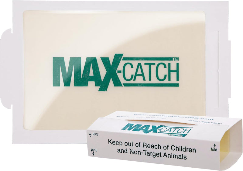 Catchmaster Max-Catch Mouse & Insect Glue Trap 36pk, Mouse Traps Indoor for Home, Sticky Pest Control Adhesive Tray for Catching Bugs, Non Toxic Bulk Pre-Baited Glue Boards