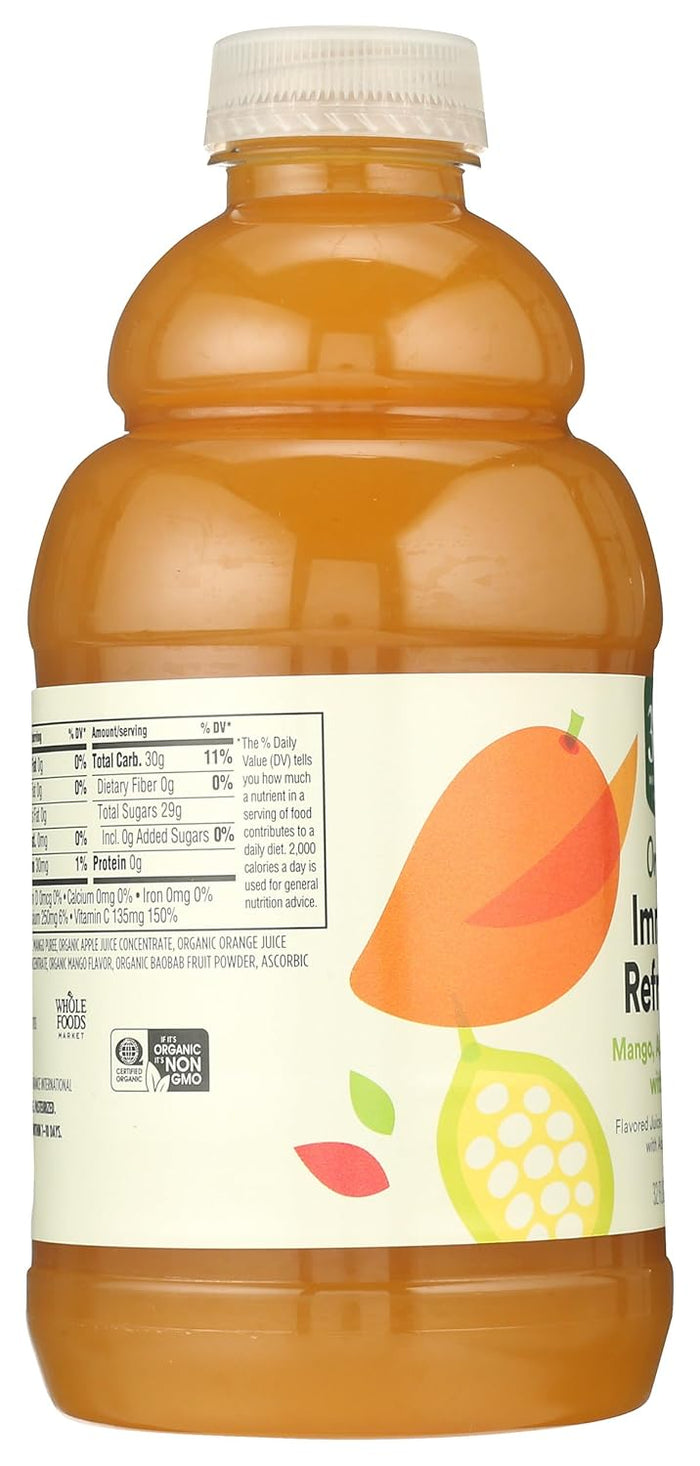 365 by Whole Foods Market, Juice Mango Apple Orange Baobab Organic, 32 Fl Oz