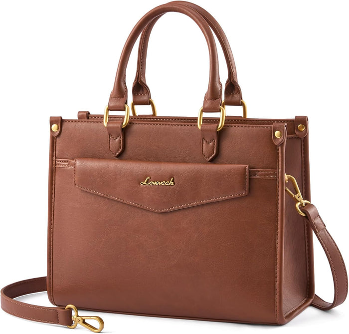 LOVEVOOK Purses and Handbags for Women, Trendy Satchel Tote Purse, PU Leather Crossbody Shoulder Bag Top Handle for Ladies