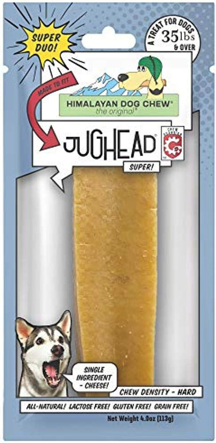Himalayan Pet Supply Jughead Super Cheese Chew Insert, 100% Natural, Long Lasting, Gluten Free, Healthy & Safe Dog Treats, Lactose & Grain Free, Protein Rich, Dogs 35 lbs and Over, Large