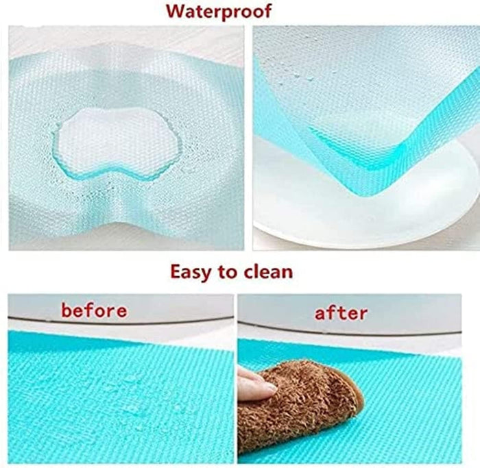 7 PCS Shelf Mats Refrigerator Liners Washable Refrigerator Pads Fridge Mats Drawer Placemats Home Kitchen Gadgets Accessories Organization for Top Freezer(2green+2pink+3blue)