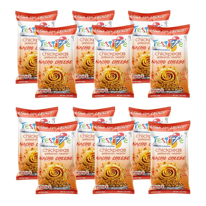 Snack Festive Sampler Pack Roasted Chickpea Snacks, 8 Bags 1 oz Crunchy Protein Garbanzo Beans, Healthy Nut Free Vegan Non-GMO Soy-Free Balanced Macro