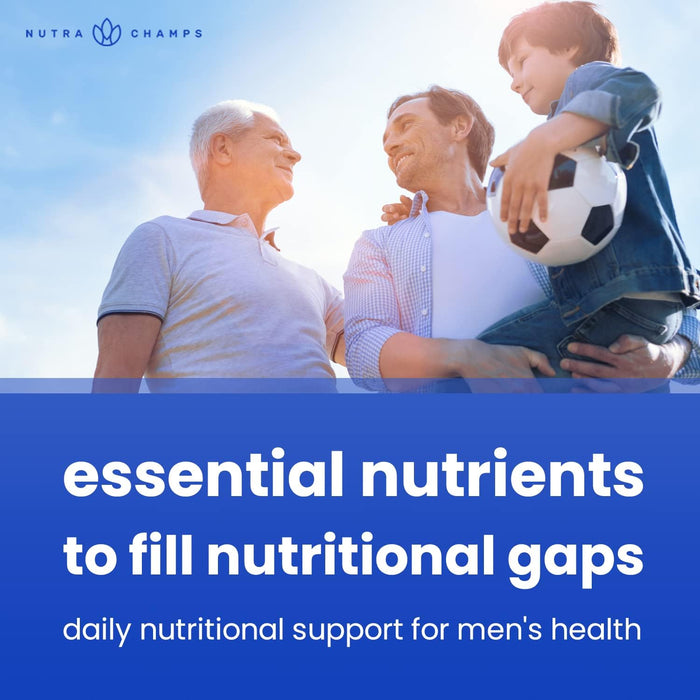 NutraChamps Multivitamin for Men, 240 Count, Vitamins A, B, C, D, E, Biotin, Zinc, Mens Gummy Multivitamins Supplement, Chewable Daily Multi Gummy Vitamins for Men (Pack of 2)