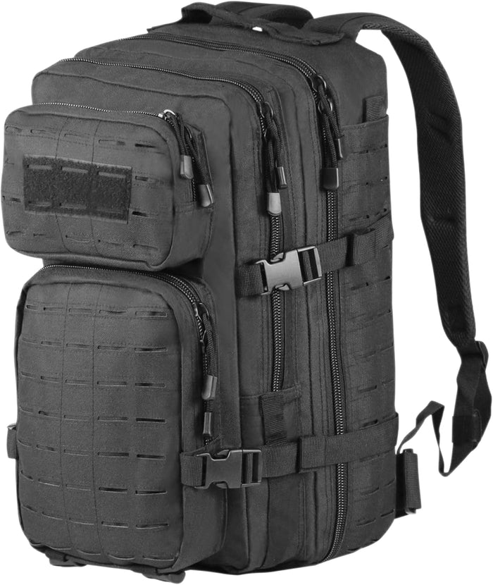 Small Tactical Backpack Assault Pack Bug Out Bag 40L Military Backpack with Molle for Hiking Hunting Rucksack Trekking (Black)