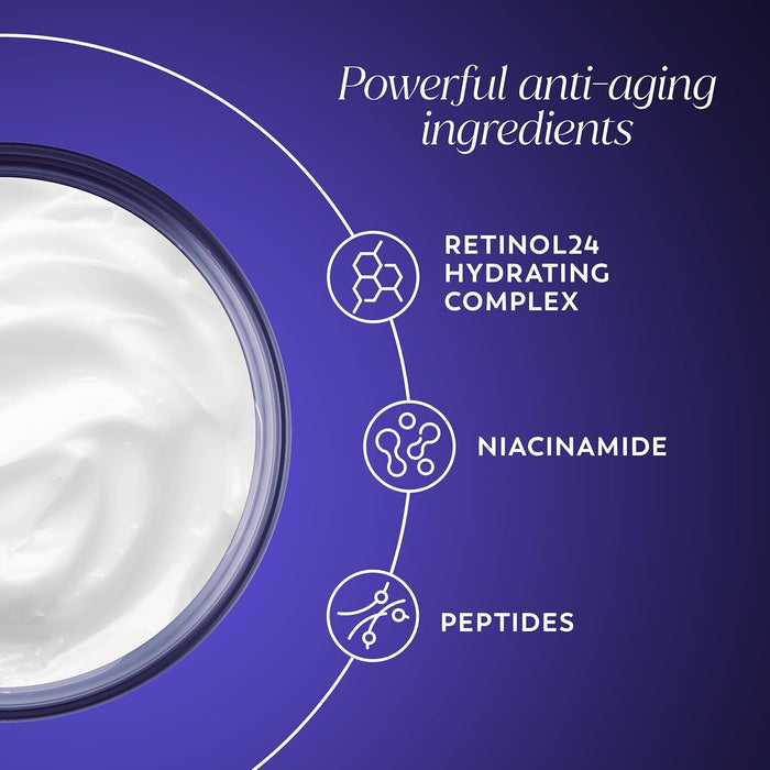 Olay Retinol Night Cream for Women, MAX, Anti-Aging Face Moisturizer, Fragrance-Free, Gift for Women, Non Greasy - Anti-Wrinkle, Hydrating Skin Care - Triple Collagen Cream, Niacinamide, 1.7oz