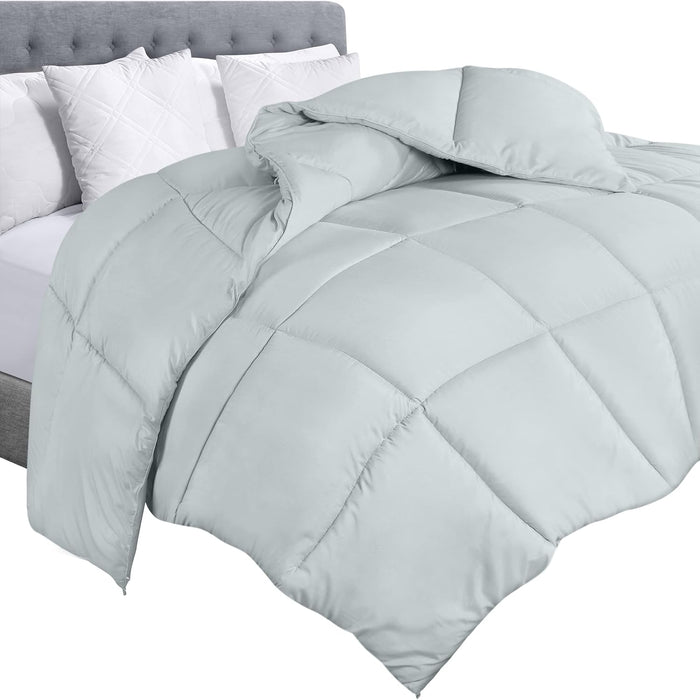 Utopia Bedding Comforter Duvet Insert, Quilted Comforter with Corner Tabs, Box Stitched Down Alternative Comforters King Size (White)