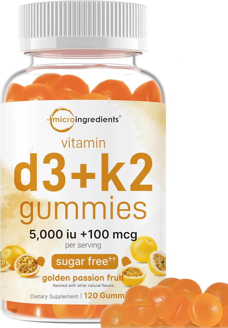 Micro Ingredients Vitamin D3 10,000 IU + K2 MK-7 200 mcg, 300 Softgels | Virgin Coconut Oil | 2-in-1 Bone, Immune & Heart Support | Easy to Swallow, Non-GMO