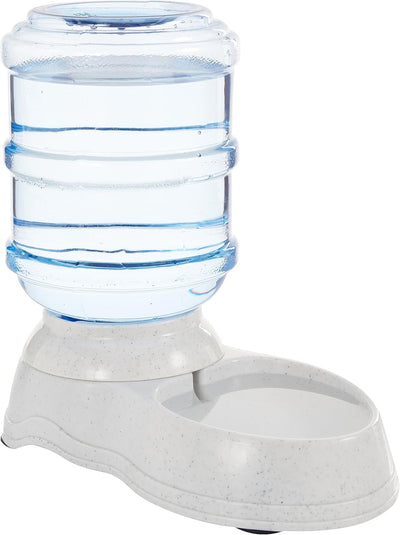 Amazon Basics Gravity Pet Water Dispenser for Cat, Dog, 1 gallon Capacity, Small, Gray