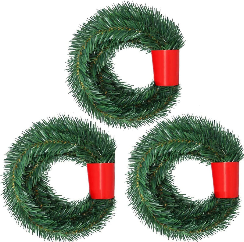 DearHouse 40Feet Christmas Garland, 2 Strands Artificial Pine Garland Soft Greenery Garland for Holiday Wedding Party,Stairs,Fireplaces Decoration, Outdoor/Indoor Use