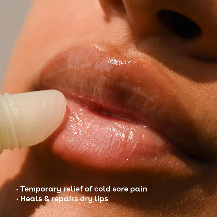 eos Medicated Lip Balm - The Fixer | Lip Care to Repair and Protect Chapped and Dry Lips | Instant Cooling and Pain Relief with Natural Ingredients | 0.35 oz