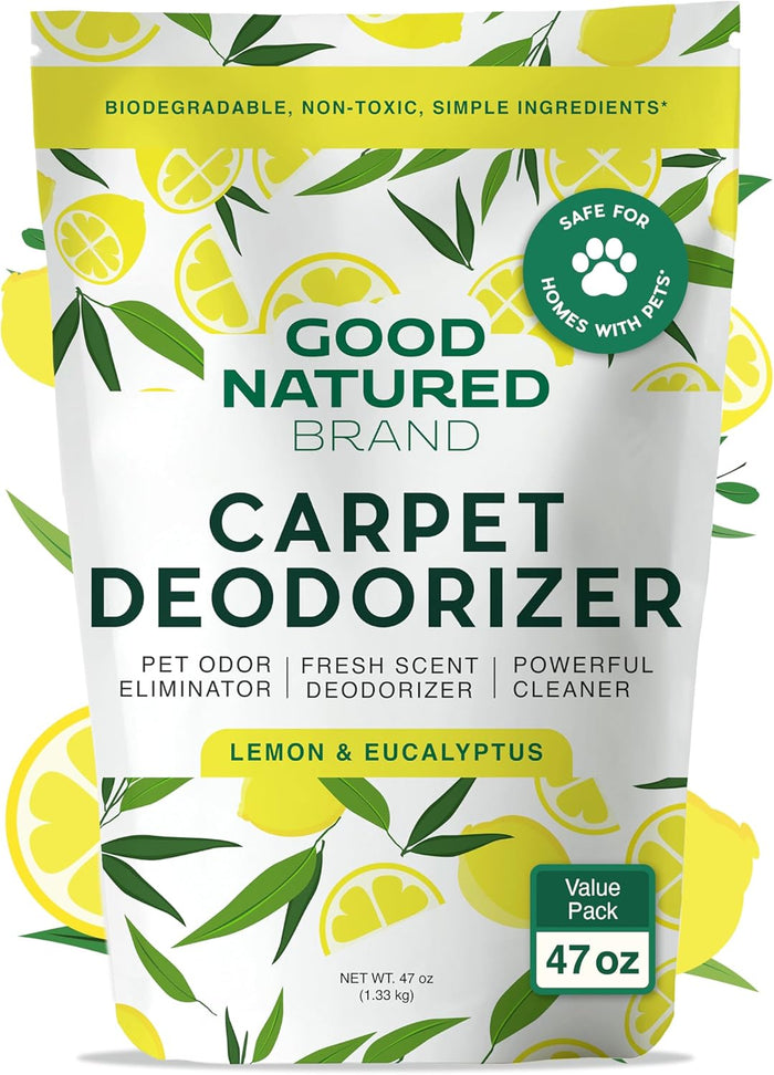 Good Natured Brand | Carpet Deodorizer & Freshener Powder | 31 oz Pet Odor Eliminator for Strong Odor & Pet Urine | Fresh Natural Lavender Scent | Safe for Homes with Pets