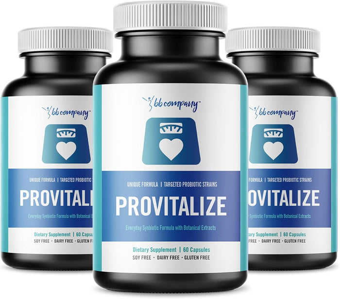BB Company Provitalize | Probiotics for Women Digestive Health, Menopause, Joint Support | Sexy Midsection Curves, Bloat | Turmeric Curcumin Moringa | Packaging Vary | 60 Ct