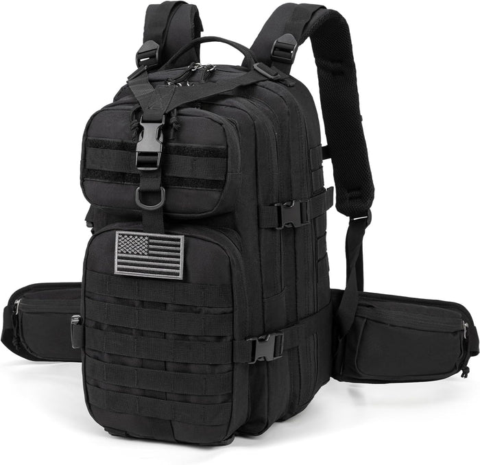 Tactical backpack, assault bag, hydration backpack, men's military enthusiast camping backpack, 3-day bag(Camouflage)