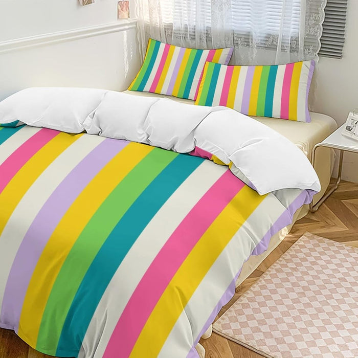Modern Mid Century Duvet Cover, Vintage Geometry Bedding Sets Soft Comforter Cover，Aesthetic Abstract Art Bedding 3 Piece (1 Duvet Cover 86"x70" + 2 Pillow Sham 20"x30")