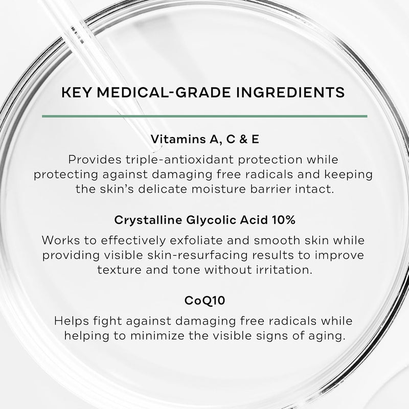 Replenix Glycolic Acid Resurfacing Cream, Hydrating & Lightweight Medical-Grade Exfoliating Face Moisturizer for Skin Discoloration (0.5 fl oz)