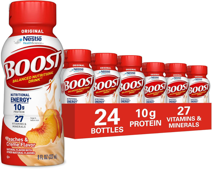 BOOST Original Ready to Drink Nutritional Drink, Creamy Strawberry, 8 fl oz (Pack of 24)