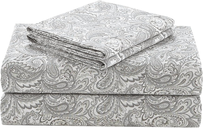 Comfort Spaces 100% Cotton Sheet Set Breathable, Lightweight, Soft with 12" Elastic Pocket Fits up to 14" Mattress, All Season Cozy Bedding, Matching Pillow Case, Twin XL Blue 3 Piece