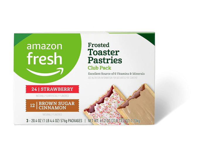 Amazon Grocery, Frosted Toaster Pastries, Blueberry, 13.5 Oz, 8 Ct (Previously Amazon Fresh, Packaging May Vary)