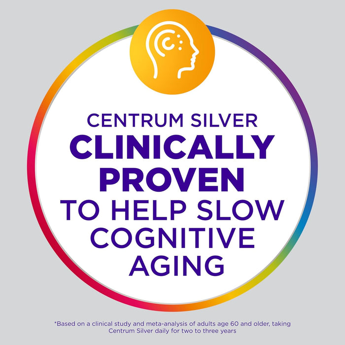 Centrum Minis Silver Women's Multivitamin for Women 50 Plus, Multimineral Supplement with Vitamin D3, B Vitamins, Non-GMO Ingredients, Supports Memory and Cognition in Older Adults - 280 Ct