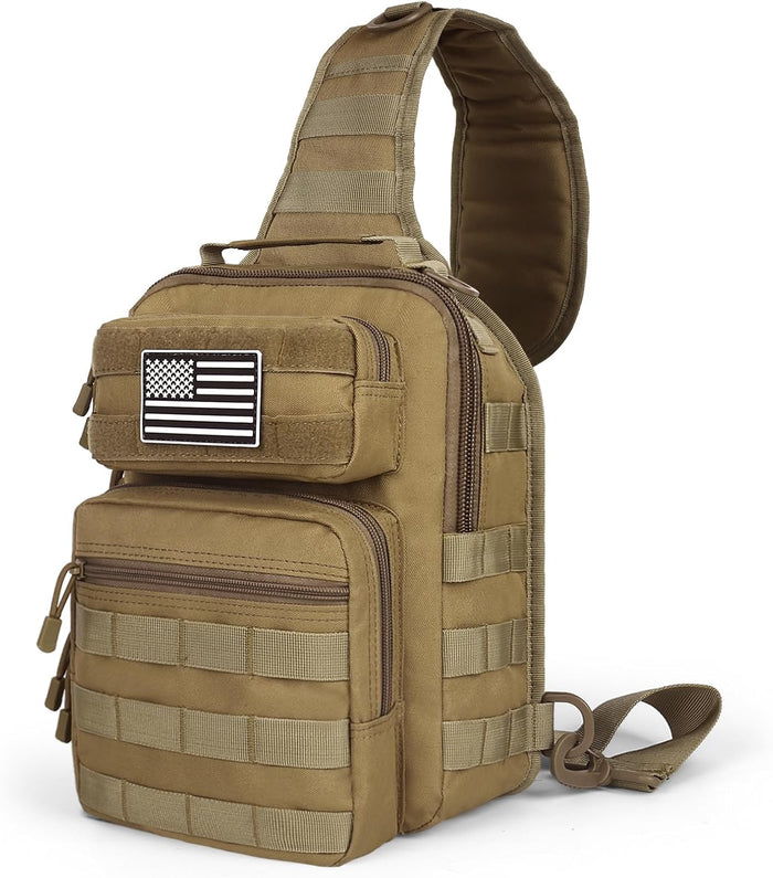 HAOMUK Tactical Sling Bag Backpack Military Rover Shoulder Sling Pack Small EDC Crossbody Chest Bag for Men