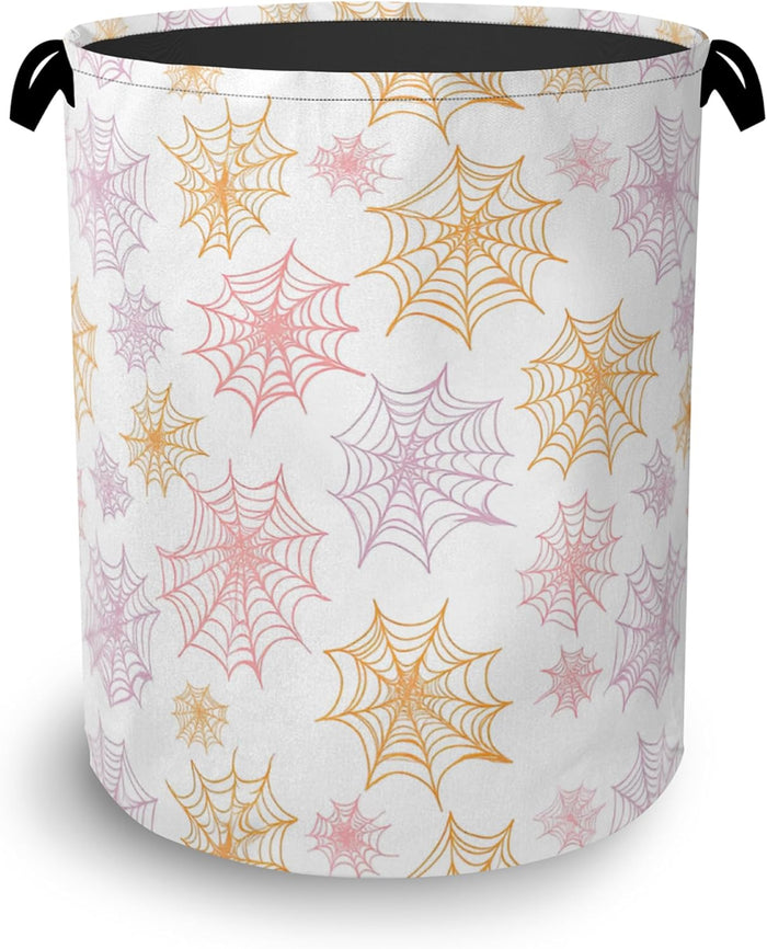 Hedgehog Laundry Hamper,Plant Leaf Dirty Clothes Laundry Basket with Handles Waterproof Oxford Cloth Storage Basket for College Dorms Bathroom Bedroom 16" x 20.8"