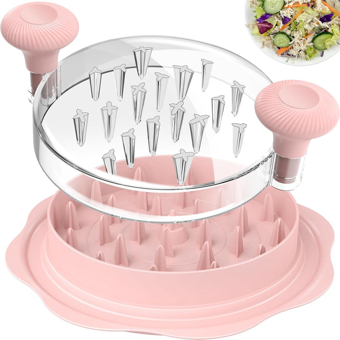 10" Pro Chicken Shredder Tool Twist Large for Kitchen, BPA-Free Food-Safe Meat Grinder, Visible Chicken Breast Meat Shredder with Strong Anti-Slip Bottom & Ergonomic Handle, Black