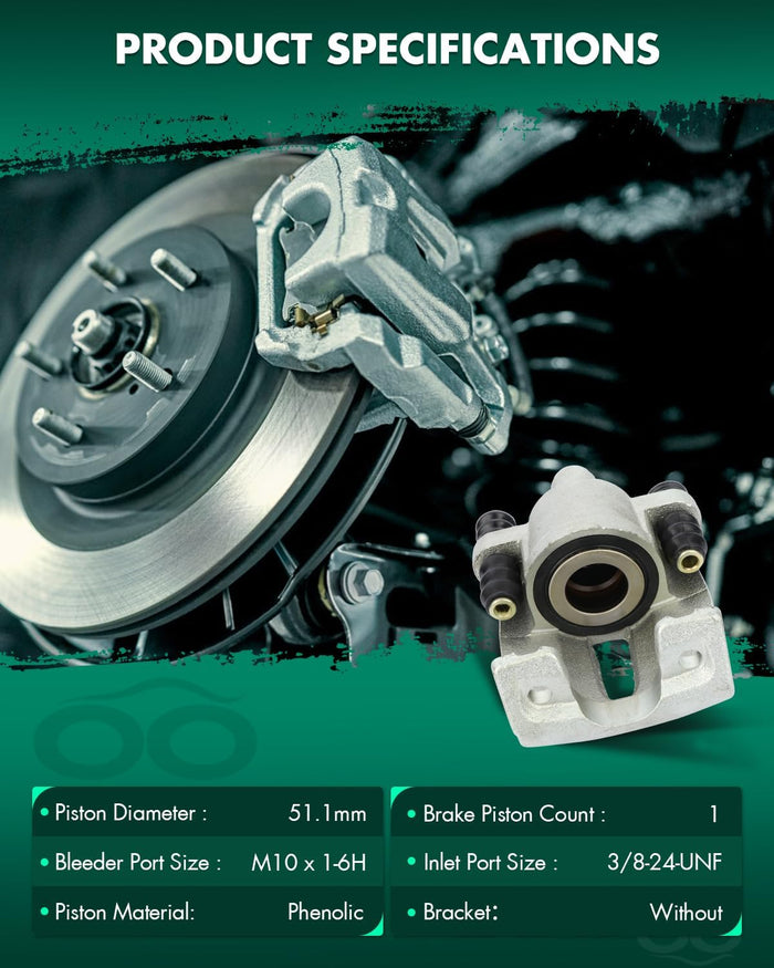 SCITOO 184859 Brake Piston Caliper Fit For Ford For F-150 2004-2011 For Ford For Lobo 2005-2009 For Lincoln Mark LT 2006-2008 2010-2011
