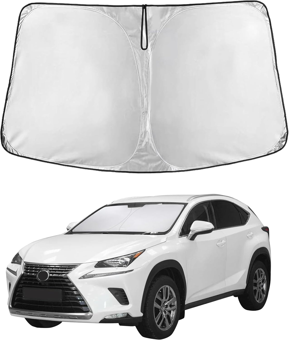 Econour Windshield Sunshade for Toyota 4Runner 2010-2026 Accessories Sun Shade Window Sun Visor Protector Foldable Blocks UV Rays Keep Your Car Cooler