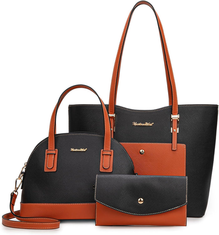 Montana West 3PCS Purses for Women Tote Bag and Wallet Set Shoulder Satchel Handbags