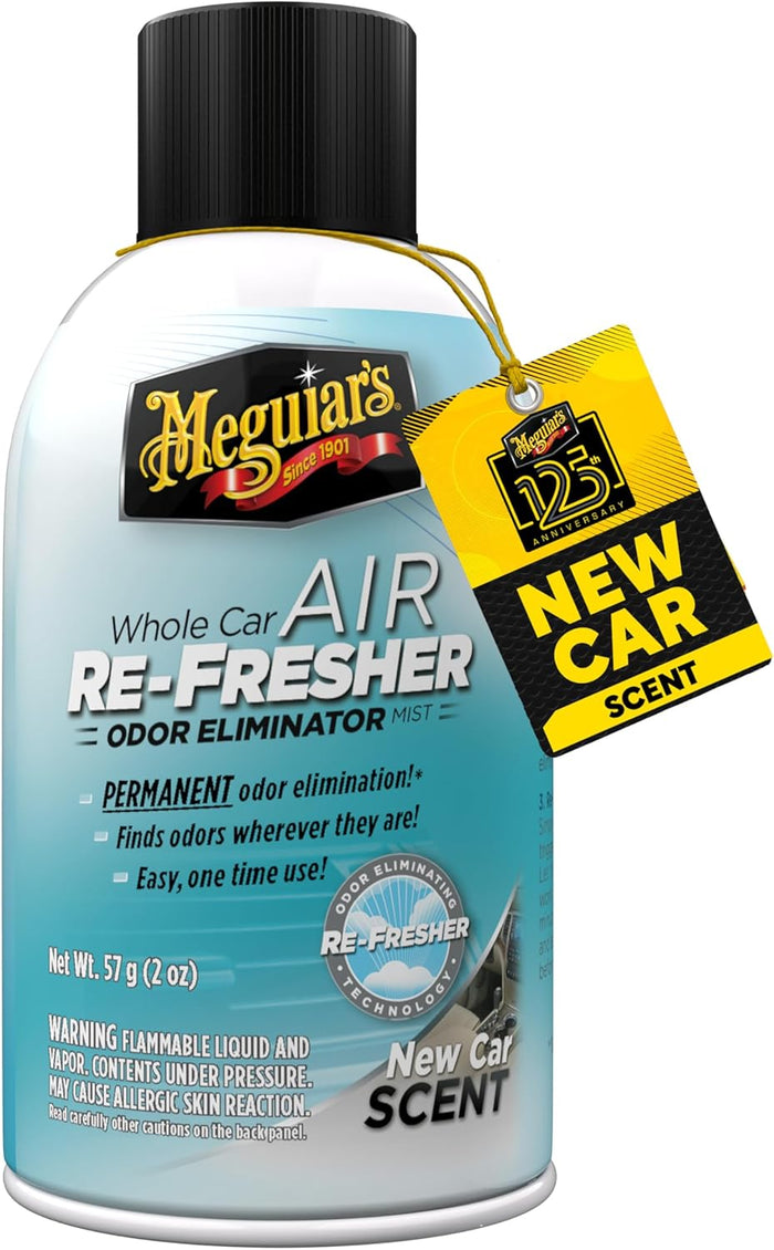 Meguiar's Whole Car Air Re-Fresher,Odor Fighting Mist, Fights Off Strong Vehicle Odors,Air Freshener, New Car Scent - Three 2 Oz Spray Bottles
