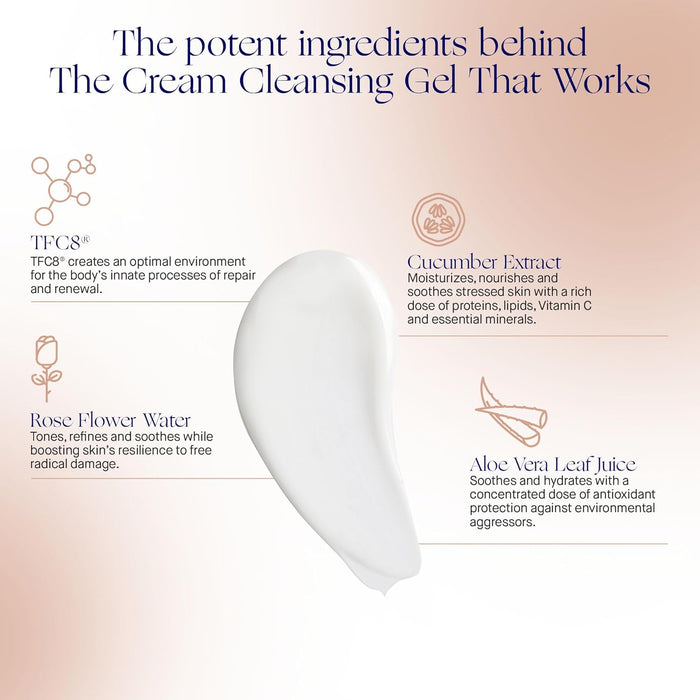 Augustinus Bader The Cream Cleansing Gel – Luxury Gentle Hydrating Face Cleanser – Removes Impurities & Excess Oil While Supporting Skin Barrier – Soothing & Non-Drying Formula