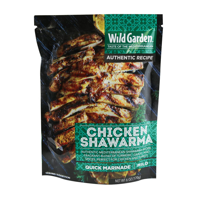 Wild Garden Ready-To-Go Gourmet Turkish Taouk Marinade, 100% All Natural, No Additives, No Preservatives, Bold, Flavorful, Perfect for Grilled Chicken, Shish Tawook, Kabab! 6oz