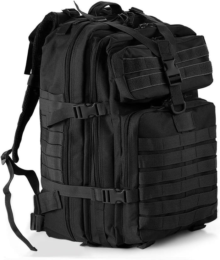 aiGear Tactical Backpack for Men, 25L Military Backpack, 3-Day Bug Out Bag for Camping Hiking Hunting with Molle System Army Daypack (25L Camo)
