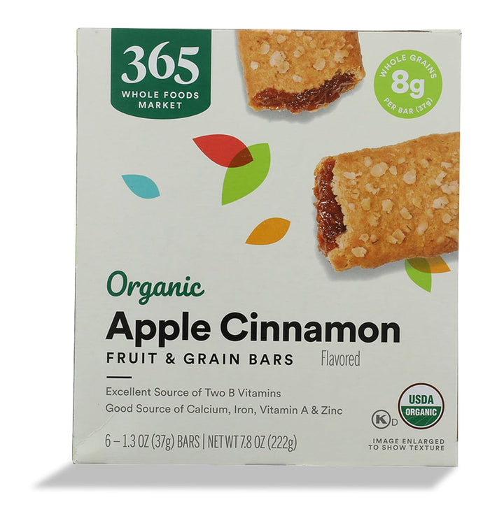 365 by Whole Foods Market Organic Cereal Bars Variety Pack - Apple, Strawberry, Mixed Berry, Blueberry (6 Count Each, 7.8 Ounce Boxes)