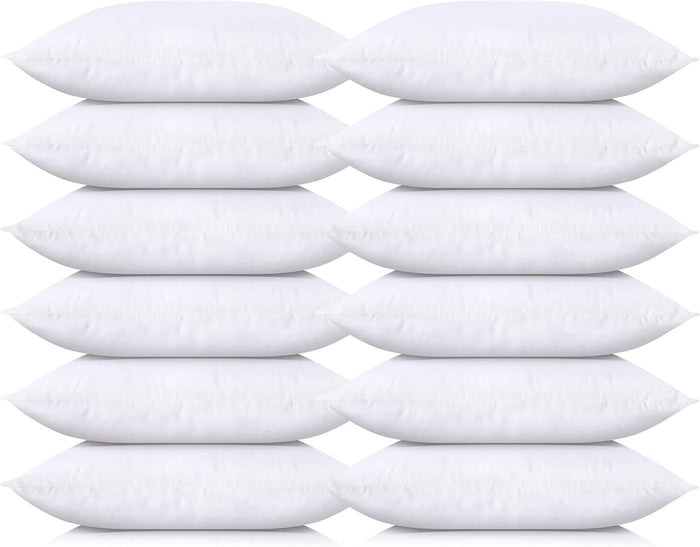 Utopia Bedding Throw Pillows (Set of 4, White), 18 x 18 Inches Pillows for Sofa, Bed and Couch Decorative Stuffer Pillow