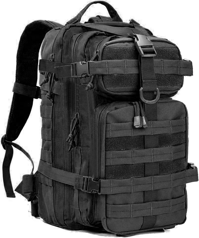 Small Tactical Backpack Military Daypack - 30L Backpack for Men Molle Assault Pack Bug Out Bag for Hiking Camping (Grey)