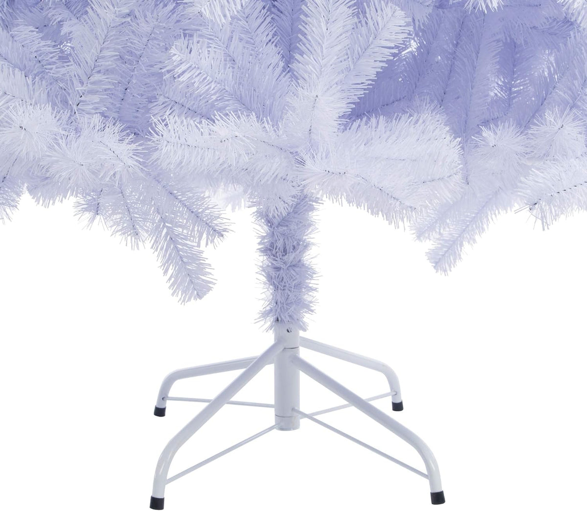 Sunnyglade 7.5 FT Premium White Artificial Christmas Tree 1,400 Tips Easy to Assemble with Christmas Tree Metal Stand for Indoor and Outdoor Use (7.5FT)