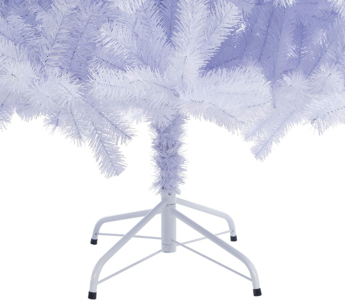 Sunnyglade 7.5 FT Premium White Artificial Christmas Tree 1,400 Tips Easy to Assemble with Christmas Tree Metal Stand for Indoor and Outdoor Use (7.5FT)