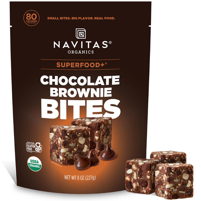 Navitas Organics Superfood Power Snacks, Cacao Goji, 8 oz. Bag, 11 Servings — Organic, Non-GMO, Gluten-Free