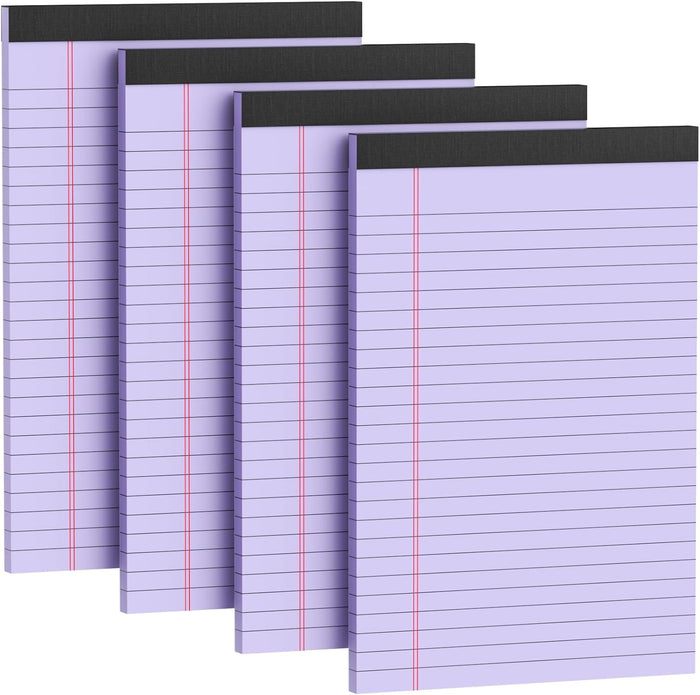 Legal Pads 8.5 x 11, 12 Pack Colored Note Pads 8.5 x 11 Pink Notepad 8.5 x 11 Multi-Color Pink/Green/Blue Writing Pads 8.5 x 11 Lined Paper Pads Wide Ruled Legal Pad Notebook Paper, 30 Sheets per Pad