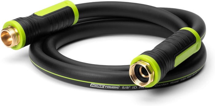 Heavy Duty Garden Hose 100ft x 5/8” – Flexible Water Hose, Leak-Proof, Lightweight Hybrid Hose with Swivel Handle & 10 Function Spray Nozzle – Durable Outdoor Hose, Kink Free